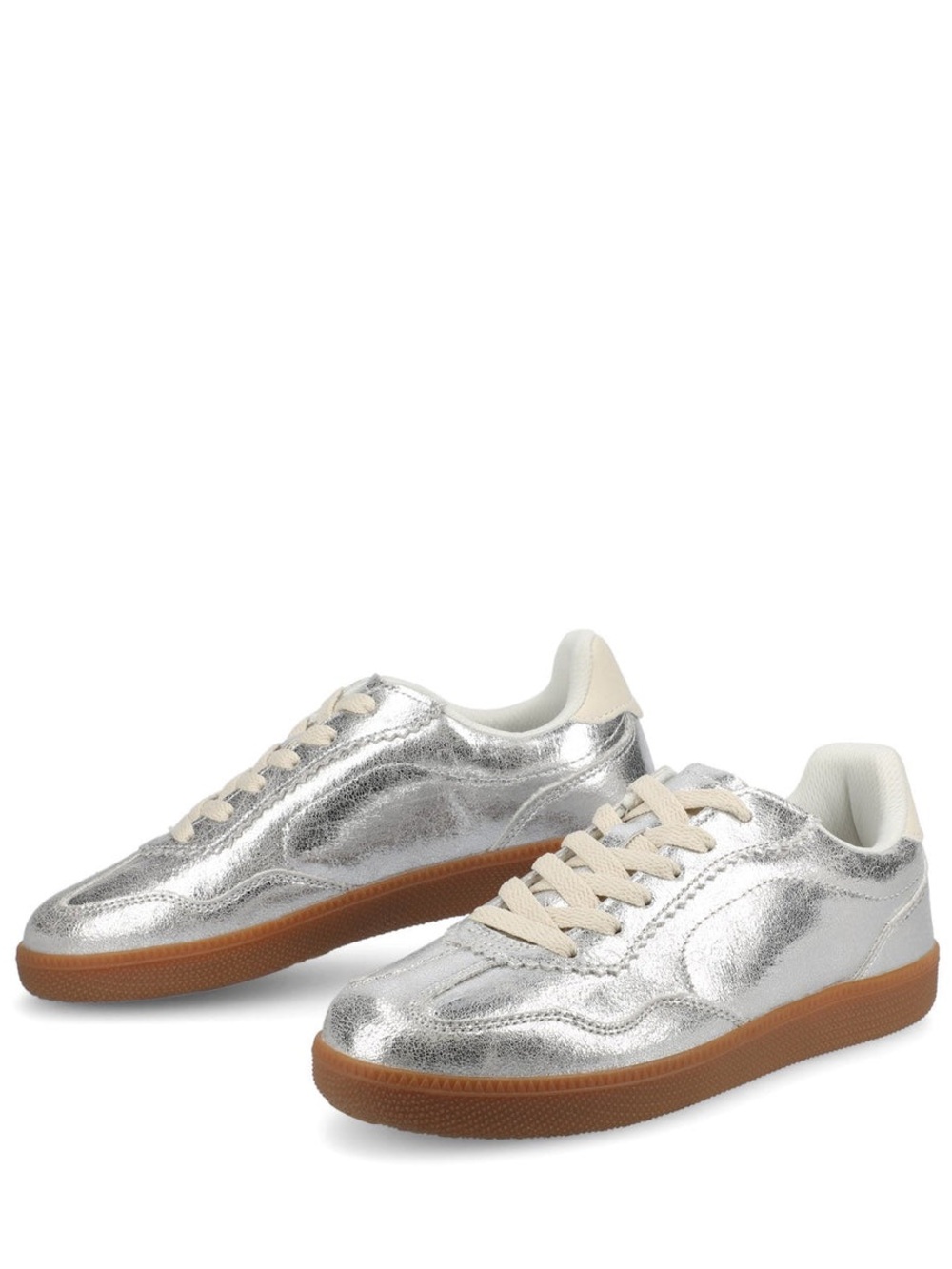 Lummie Casual Lace Up Sneakers (Silver)